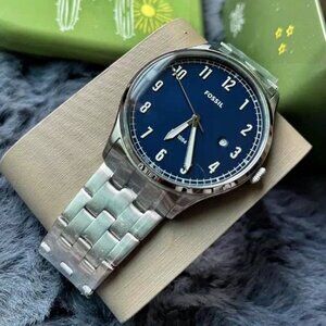 Fossil FS5593 Men's Forrester Three-Hand Date Stainless Steel Watch